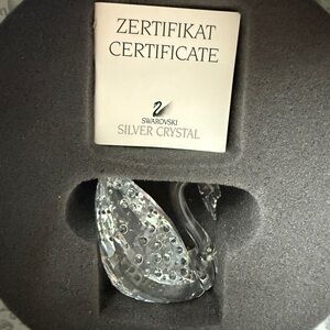Swarovski Silver Crystal Swan with Certificate